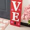 Glitzhome® 42" Valentine's Wooden "LOVE" House-shaped Porch Décor